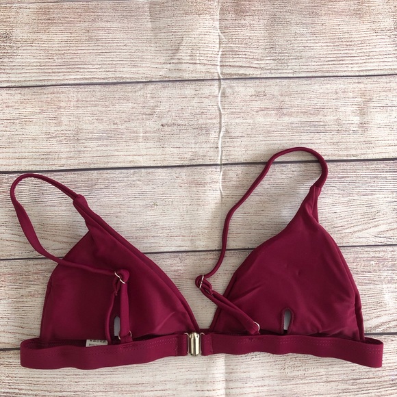 Bikini Top Maroon Colour Size Medium - Picture 2 of 7